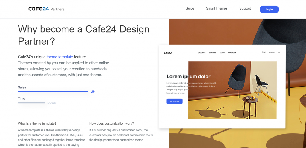 Cafe24 partners support customizing online stores